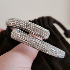 Michael Kors MKJ3668 Silver Pave Cuff